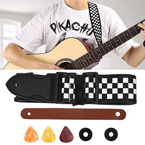 Sangle de guitare légère pour guitares électriques acoustiques pour guitares acoustiques électriques(Black and white… - Les Beatles, Paul McCartney, John Lennon, RIngo Starr, George Harrison Sangle de guitare légère pour guitares électriques acoustiques pour guitares acoustiques électriques(Black and white… – Image 8