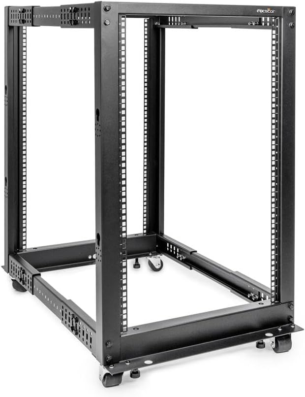 18u Rack Frame Amazon.com: 18U Open Frame Rack Adjustable Depth- Black : Musical ...