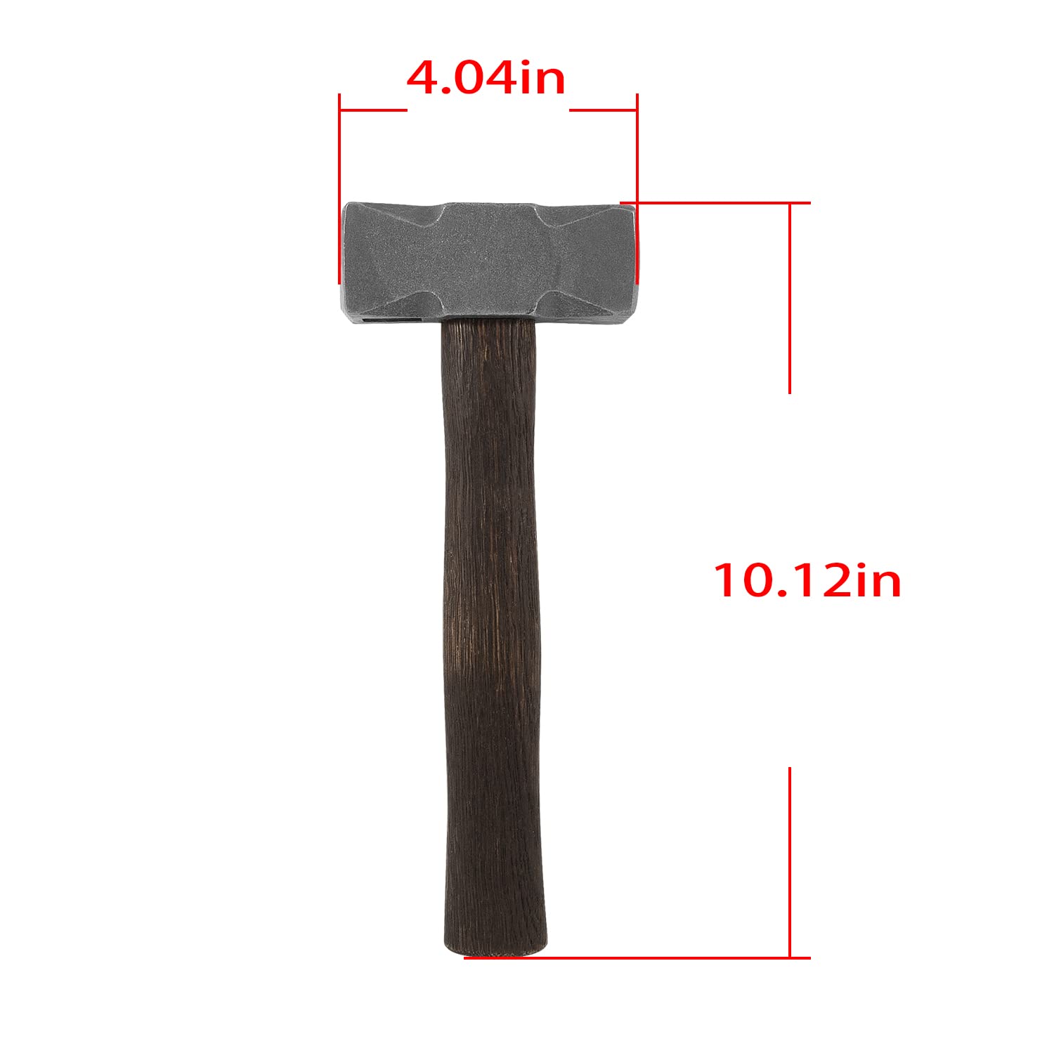 Martillo de forja cuadrado para herrero herrero
