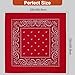 Raylarnia Bandana Multi-Purpose 100% Cotton Headbands for Women, 22 inch Paisley Cowboy Bandanas for Men