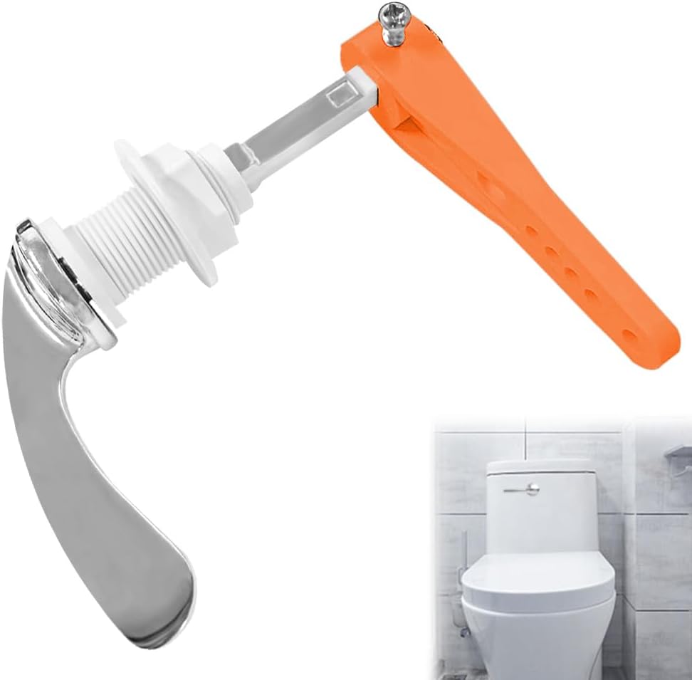 CAEEKER Toilet Flush Handle Alloy Toilet Cistern Lever Flush Handle