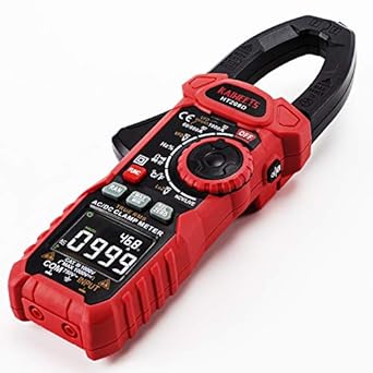 KAIWEETS HT208D Inrush Clamp Meter 1000A Current Amp Meter, VFD, LOZ Mode, 6000 Counts, Measures Current Voltage Temperature Capacitance Resistance Diodes Continuity Duty-Cycle (without battery)