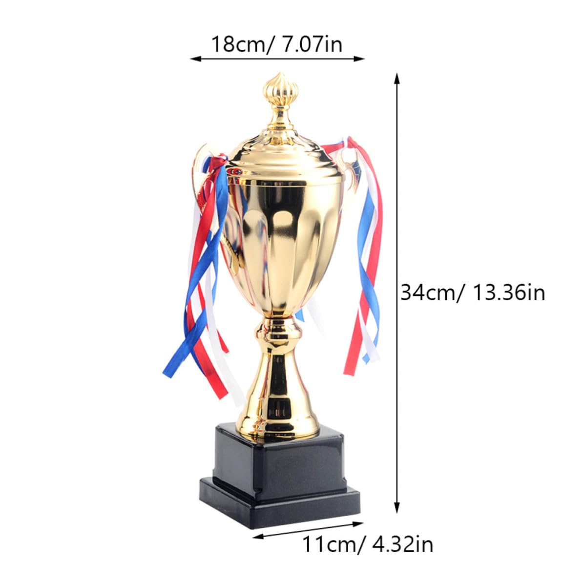 YARNOW Gran Trofeo Deportivo de Metal Dorado para Ceremonia y Competición Función de Premio y Reconocimiento