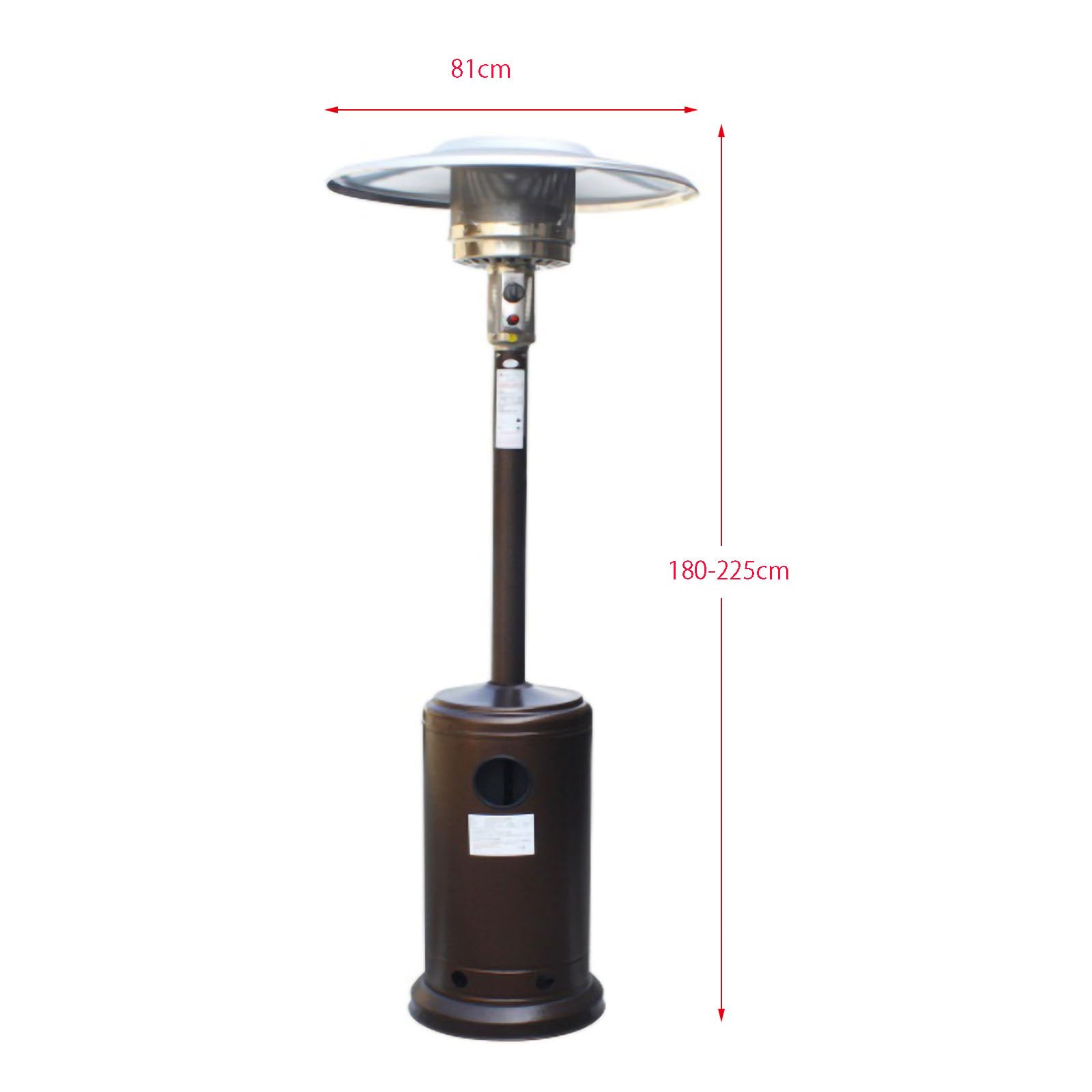 JSLJJBD Stufa A Gas,Stufa Elettrica da Esterno,Stufa A Gas, Riscaldamento Istantaneo, Riscaldamento Silenzioso, Stufa Mobile per Esterni Liquefiedgas Stainlesssteel