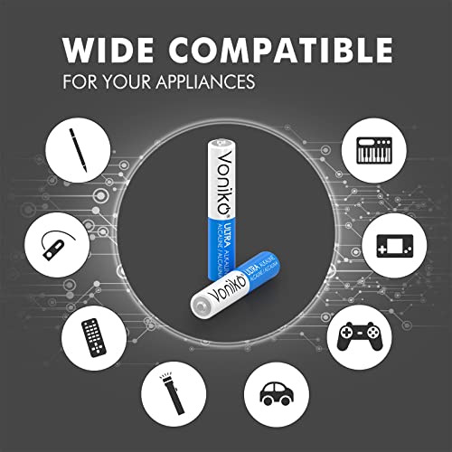 image for Voniko – Premium Grade AAAA Batteries (8 Pack) – Ultra Long Lastin