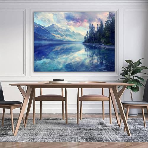 Impression sur toile de paysage 60x80cm pour illuminer un salon moderne