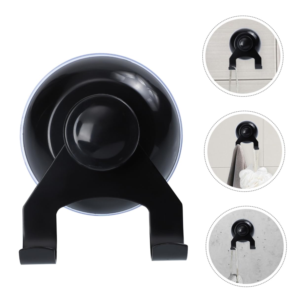 HOMSFOU 8piezas Ganchos De Ventosa De Inoxidable Para Baño y Cocina Soporta Hasta Fácil De Instalar y Reubicar Sin Daños Para Almacenamiento Paredes