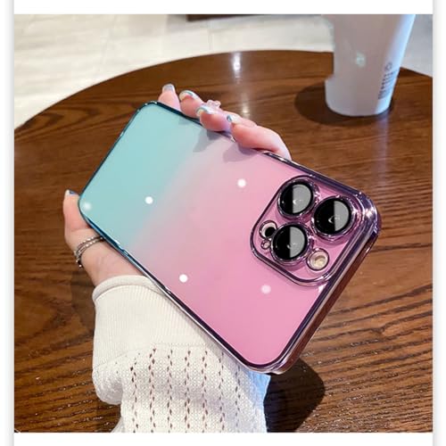 Coque transparente dégradé bleu iPhone 12 Pro idéale pour un style quotidien chic