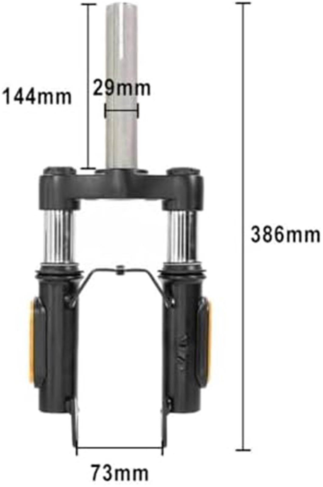 Papier Szwald Kit d'amortisseur de Suspension Avant, pour Xiaomi, pour Scooters électriques M365/1S/Pro, Construction en Acier Abs, Installation Facile système de Ressorts de Suspension Avant