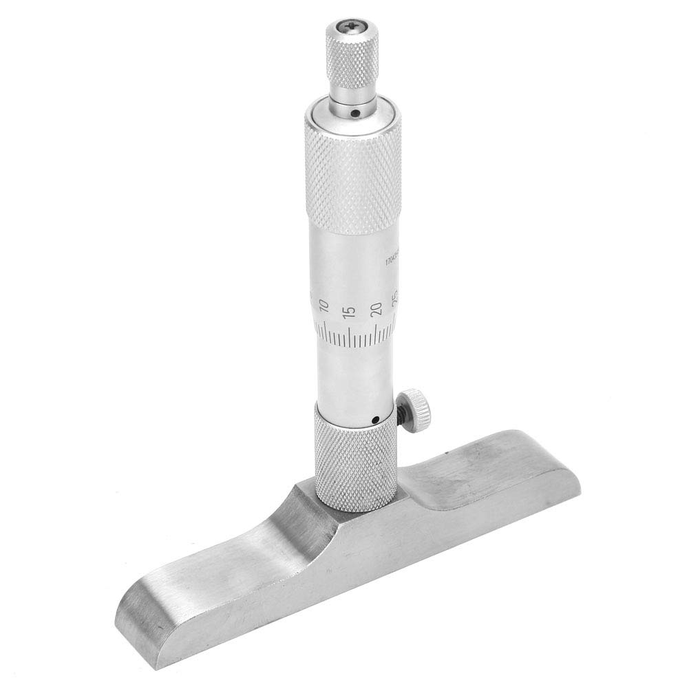 Jauge micrométrique de profondeur, jauge de profondeur à vernier, 0,01 mm professionnel pour l'équipement de mesure d'outils de mesure(0-100mm 4 pouces)