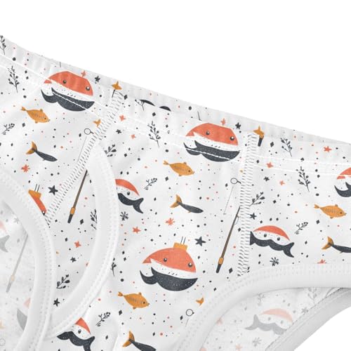 Yuiboo Boys' Underwear Soft Cotton Comfort Waistband Briefs for Baby Boys A Father's Day in Sizes 2T4