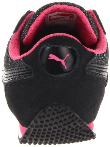 PUMA Steeple Glitter Jr Fashion Sneaker (Little Kid/Big Kid),Black/Hot Pink,6.5 M US Big Kid3