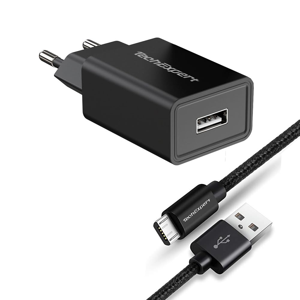 Chargeur Micro USB 5V 2000mA TechExpert Pour ASUS ZenPad (avant 2017), Nexus 7/9/10 Et Autres Tablettes