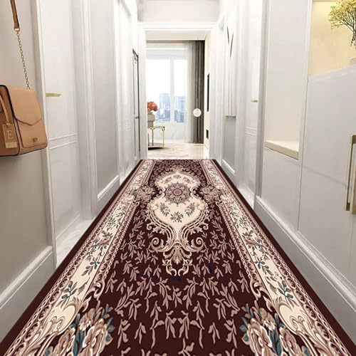 Alfombra microfibra suave de geometría moderna con dimensiones de 50x330 cm 5