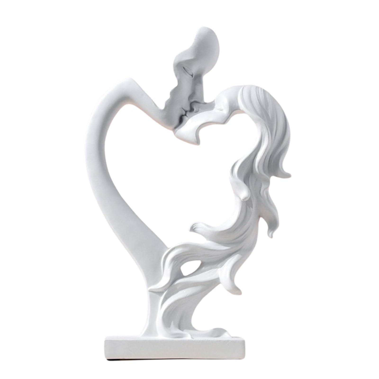 FriendshipHome Home Decor Kissing Couple Statue Romantic Love Sculpture Abstract Art Home Decor Table Center Piece(A4)
