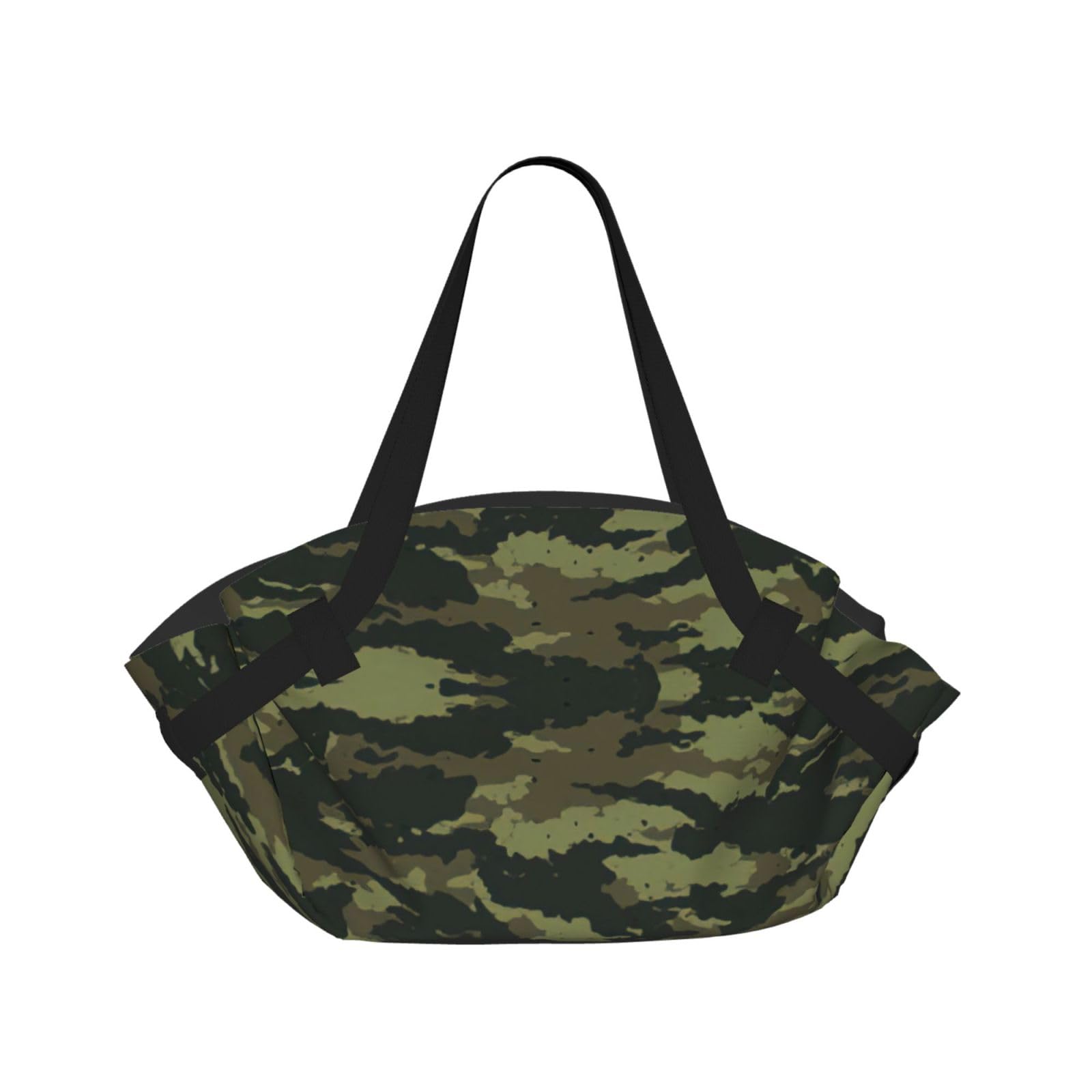 WYCZHY Camouflage Printed Foldable Round Picnic Blanket Converts to Carry Bag, 37in Mat for Camping Date Night
