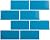 UDS Premium Quality Robins Egg 3" x 6" Glass Subway Tile- Blue- for Kitchen Backsplash, Bathrooms, Showers, etc- 8 Sheets