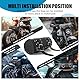 DREAMIZER Satteltasche, Retro PU Leder Werkzeugrolle, Schwarz Lenkertasche, Universal Gepäckrolle für Motorrad, Bobber, Cruiser, Chopper