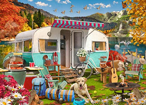 Vermont Christmas Company Autumn Camper Jigsaw Puzzle 1000 Piece