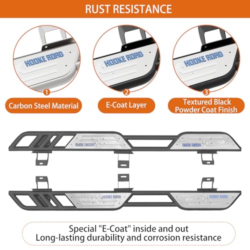 Estribos laterales 6'' para Jeep Wrangler JL 2018-2026 miniatura 7