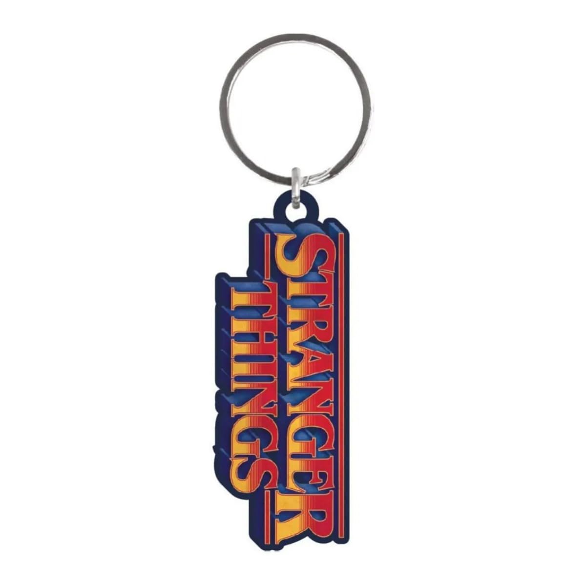 Stranger Things Logo Metal Keyring, Keyrings, Entertainment, Gift