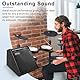 Coolmusic 100W Bluetooth Personal Monitor Verstärker Lautsprecher für elektrische Trommelverstärker, Tastatur und Akustikgitarre