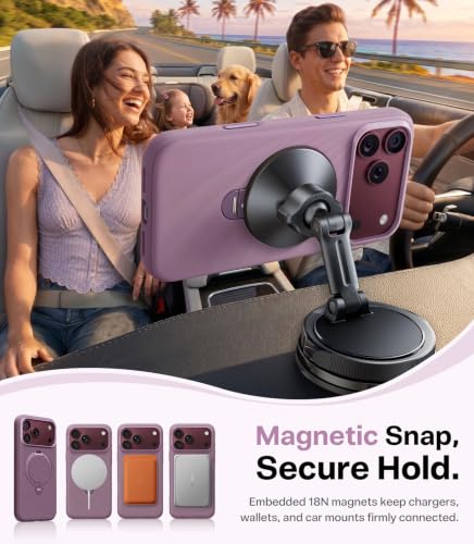 TORRAS Q3 Wind for iPhone 18 Pro Case, Liquid Silicone, 360 Magnetic Stand - image 6