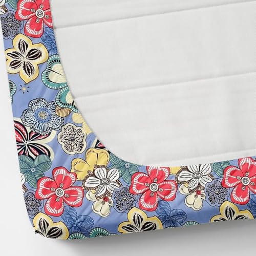 Image of Jashan 210 TC Glace Cotton Super Soft Fabric King Size Fitted Bedsheet for Double Bed, King Size 72 inches X 78 Inches x 10 Inches, with 2 Large Size Pillow Covers - Multi Colors