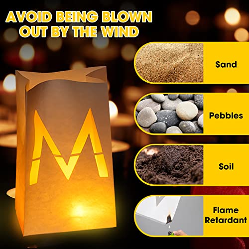 Treela 4071 Pcs Will You Marry Me Sign Luminary Letters Paper Bags Proposal Wedding Decorations Red Rose Petals Heart Flameless Tealight Candles For For Wedding Romantic Night Engagement Party #TOP3