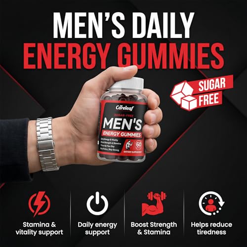 Men's Energy Gummies - Testosterone Support to Enhance Male Energy, Stamina, Endurance & Prostate Health - Testo Gummy with Maca, Ginseng, Horny Goat Weed, Pumpkin Seed & Zinc, 60 Ct - Image 4