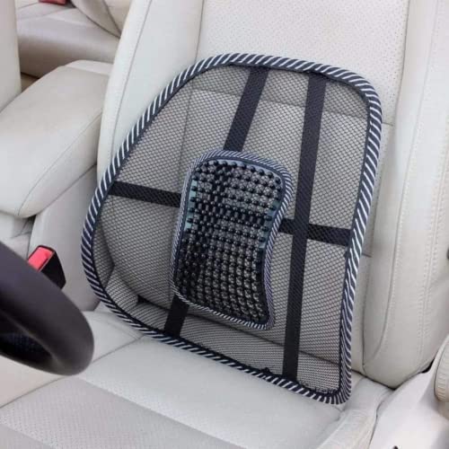Image of Sulfar Nylon 0534 Mesh Ventilation Back Rest with Lumbar Support Mesh Cushion Pad,Universal Back Lumbar Support Chairs for Office Chair,Home,Car,Seat to Relieve Pain(Pack of 2)