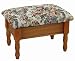 Frenchi Furniture Queen Anne Style Footstool w/ Storage
