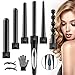 Produktbild Lockenstab 6 in 1, Lovebay Lockenstab Set LCD Keramikbeschichtung Multifunktions Austauschbare Lockenwickler für Lockenstyling, Lockenstab mit Temperaturregelung (09-32mm)