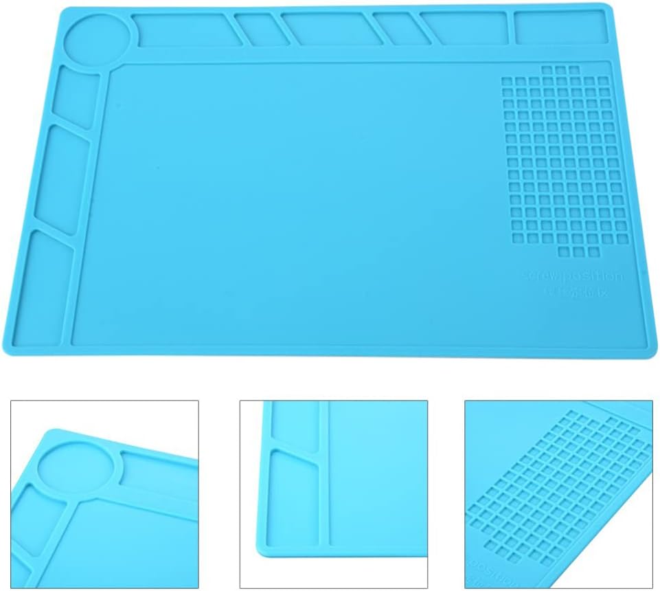 Hemobllo 1pc Heat Insulation Silicone Repair Pad for Phone and Computer Maintenance and Easy to Clean Work Mat for Repair Platforms and Hot-air Tools