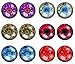 LilMents 6 Pairs of Mystic Magic Circle Astrological Unisex Mens Womens Stainless Steel Stud Earrings