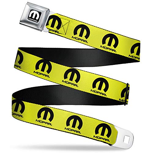 Cinturón Mopar amarillo y negro para lucir en concentraciones de coches