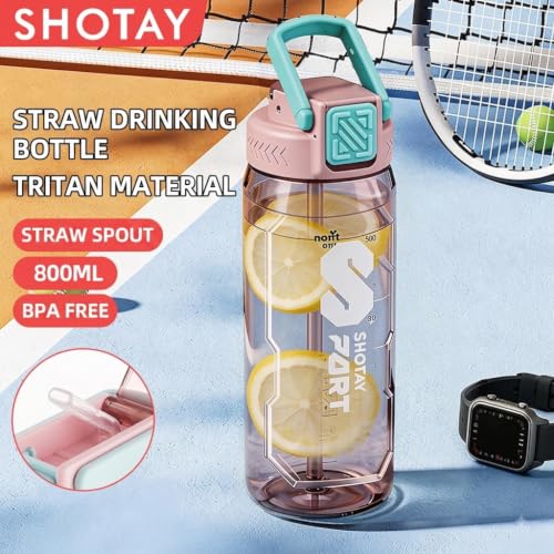 Image of THE VENTI SHOTAY Unbreakable Water Bottle (800ml-PinkBlue)