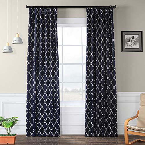 HPD Half Price Drapes Geometric Printed Rod Pocket Room Darkening
