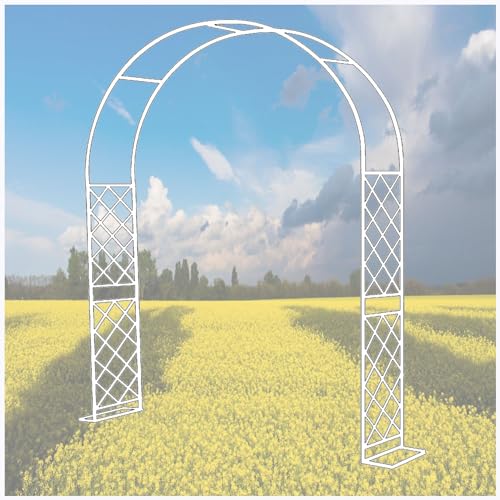 Cenador de jardín de metal y arco de boda regulable para plantas trepadoras 2