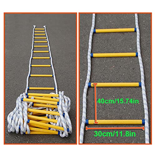 Échelle de secours en corde 12m robuste pour échafaudage mural - 2