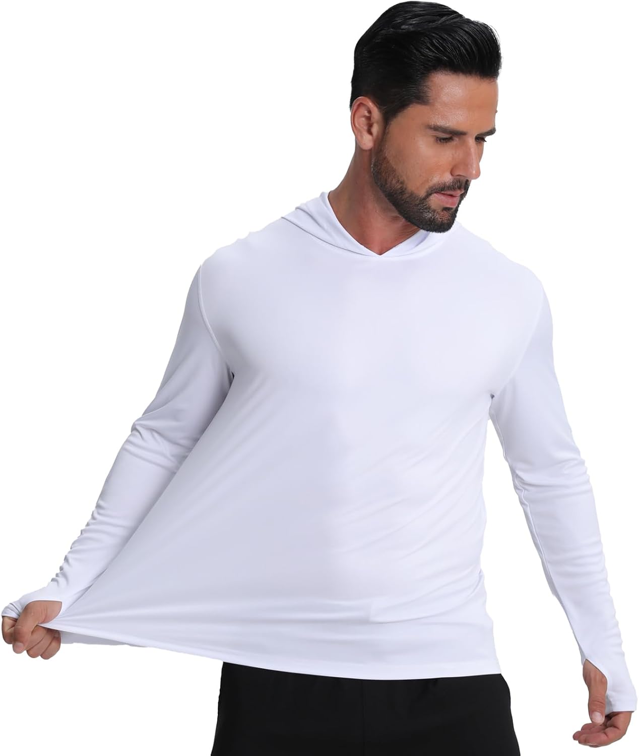 Men's Fishing Hoodie Shirts 4 Pack/5 Pack Sun Protection UPF 50+ Running Swimming Rash Guard Shirt - Image 7