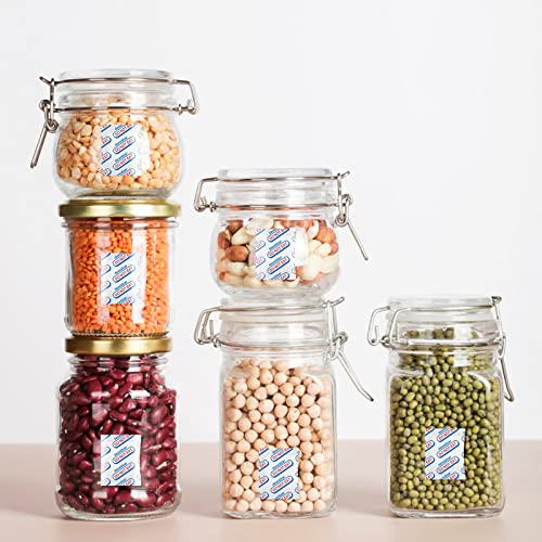 110 Pack 200cc Food Grade Oxygen Absorber, Oxygen Absorber for Long Term Food Storage, 10 Pack in Individual Vacuum Bags with Oxygen Indicator