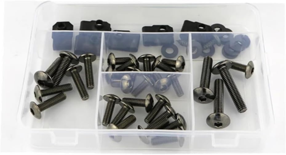 Compatible With K1200rs 1996-2005 オートバイ完全なフルフェアリングボルトキットネジフェアリングクリ