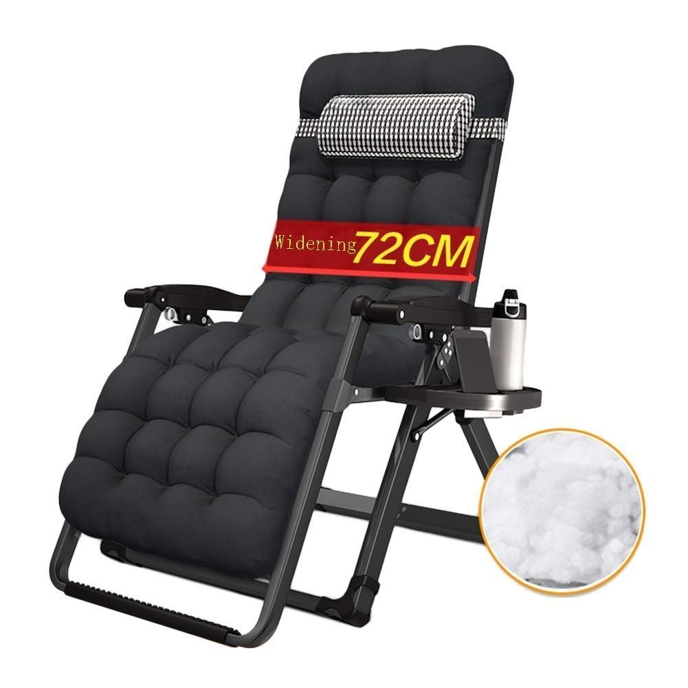 Fauteuil de jardin inclinable 200kg extra large avec coussins amovibles