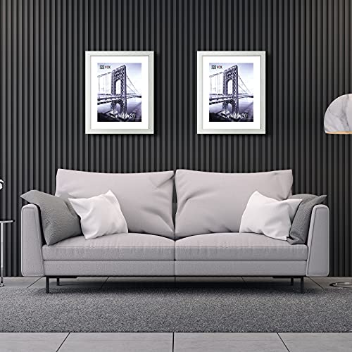 Image of VCK 16x20 Frames 3 Pack, White Poster Frame MDF Wood with Polished Plexiglass, Wall Mounting Horizontal & Vertical Display