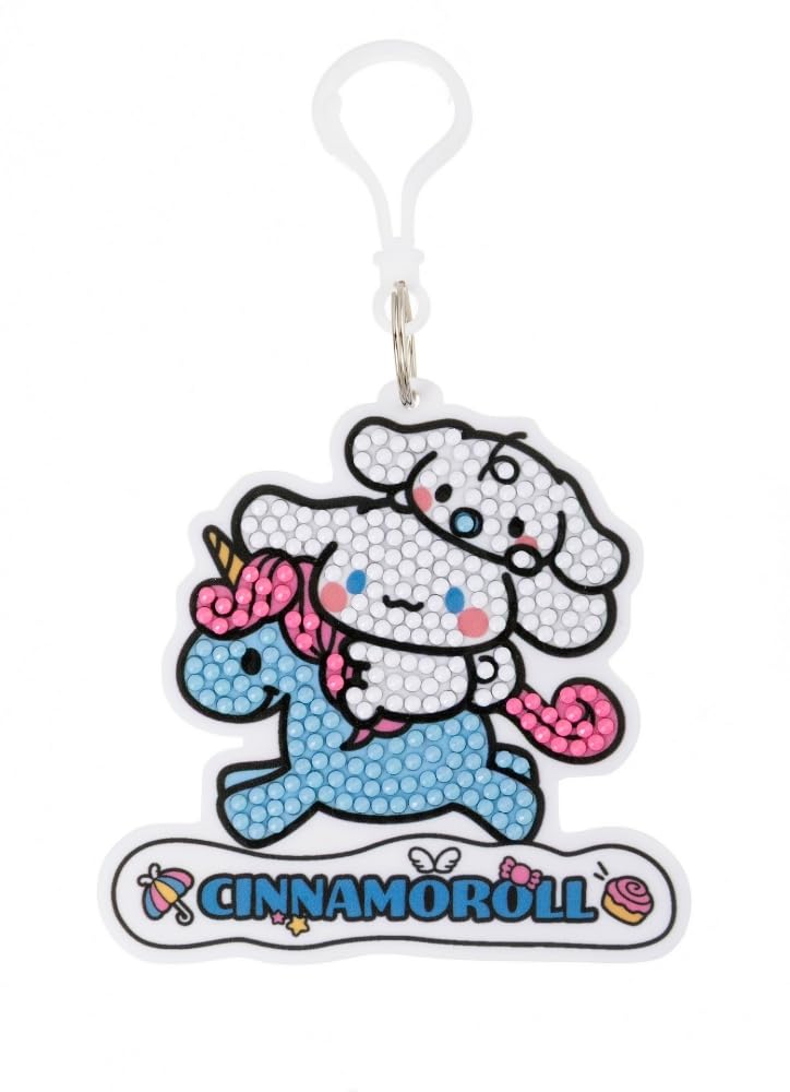 CRYSTAL ART Cinnamoroll Bag Charm Kit Keyring Hello Kitty Craft Buddy