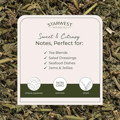 Image of Lemon Balm Leaf Cut & Sifted Organic - Melissa officinalis, 4 Oz