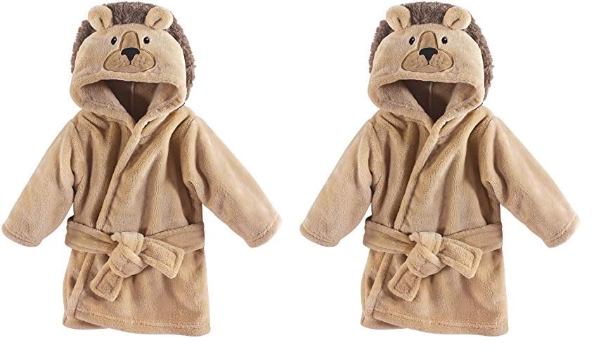 Image of Hudson Baby Unisex Baby Plush Animal Face Bathrobe