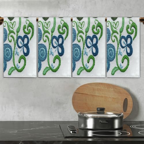Torchons de cuisine microfibre trèfles pour décoration d'intérieur - 7