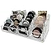 BY ALEGORY Tiered Eyeshadow Makeup Organizer (Designed for Smaller Eyeshadows) 16 Space Storage, 4 Tiers (CLEAR)